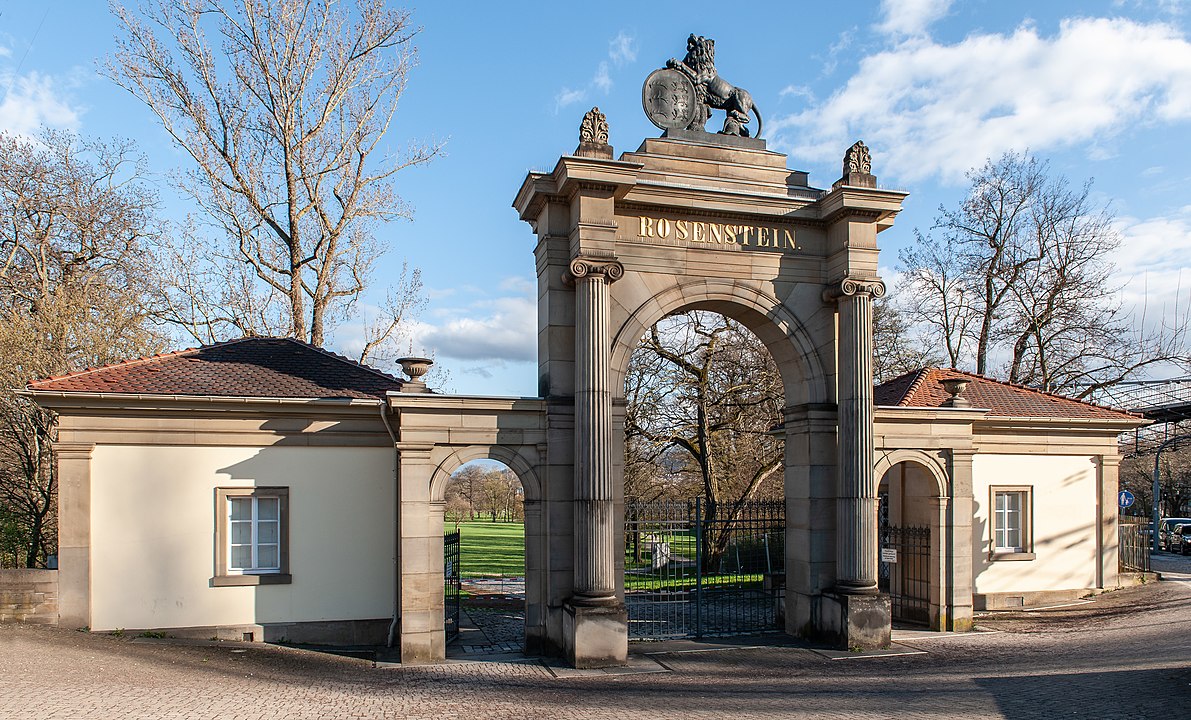 Het Rosensteinpark park in Stuttgart
